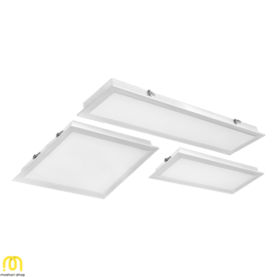 قیمت و خرید چراغ ال ای دی سقفی توکار صنعتی 60 وات مدل مرمر گلنور (mm595×595) | فروشگاه مشاری