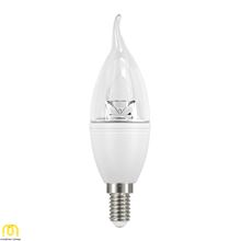 لامپ ال ای دی شمعی و اشکی 6 وات شفاف نور