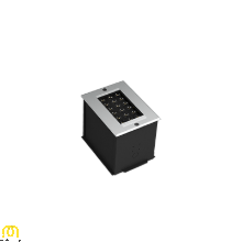 چراغ دفنی 25 وات ال ای دی 20 سانتی آذرین- 2 RGB گلنور