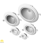 چراغ سقفی 18 وات گرد توکار COB LED گلنور مدل گارنت - Image 2